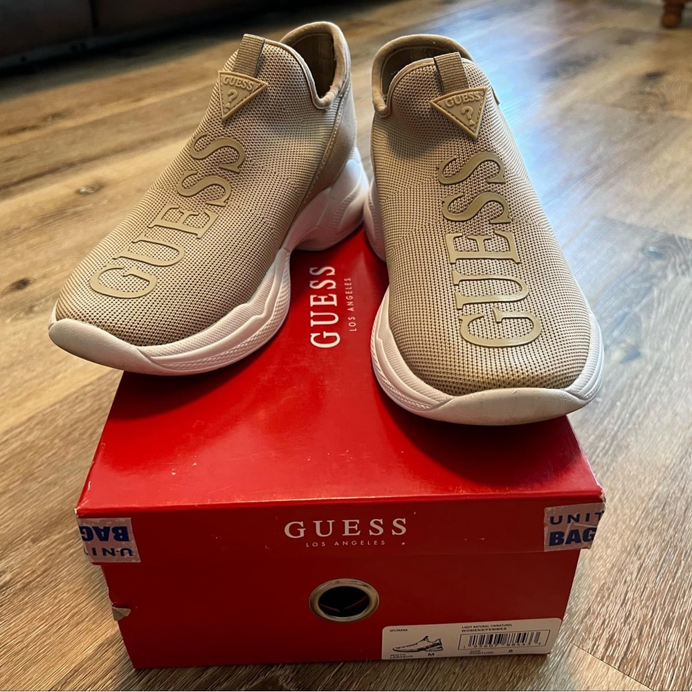Guess Beige Socks Sneakers